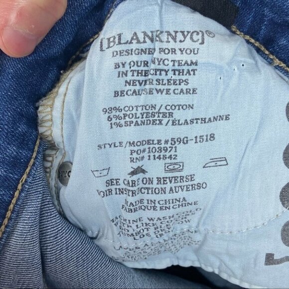 NWT Blank NYC Bond Mid Rise Skinny Jeans Size 27 New With Tags Denim Minimal - Picture 11 of 15